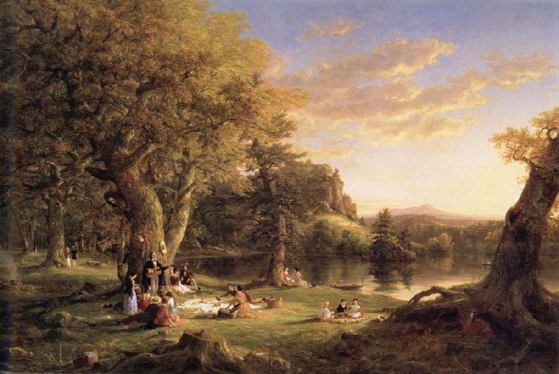 Thomas Cole A Pic-Nic Party oil painting picture